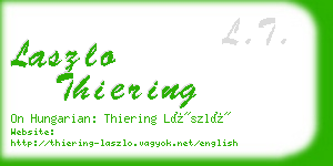 laszlo thiering business card